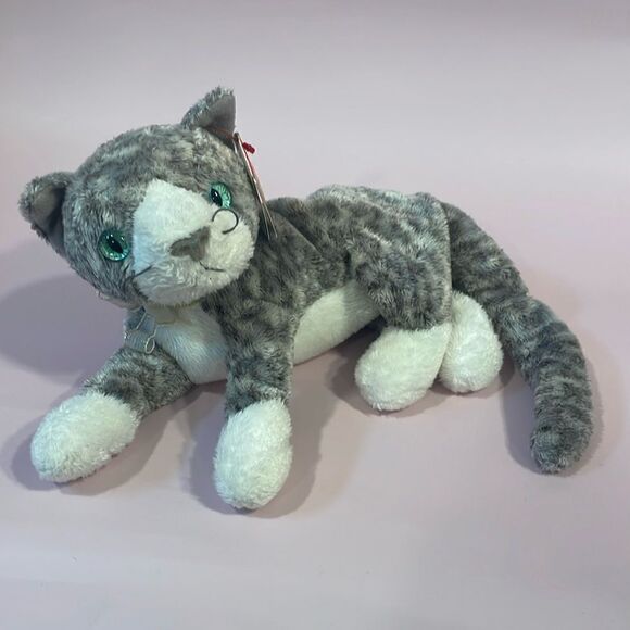 TY Beanie Baby “Purr” the Cat plushie! (8 inch) 2000 Excellent Condition NWT - Picture 5 of 9